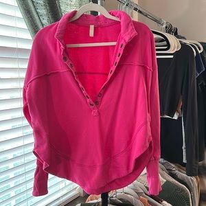 Anthropologie Hot Pink Sweater